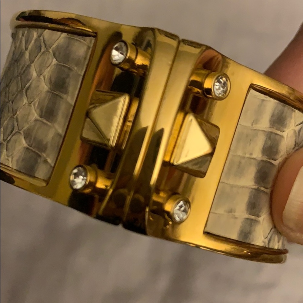 Snakeskin Python Cuff Bracelet - image 4